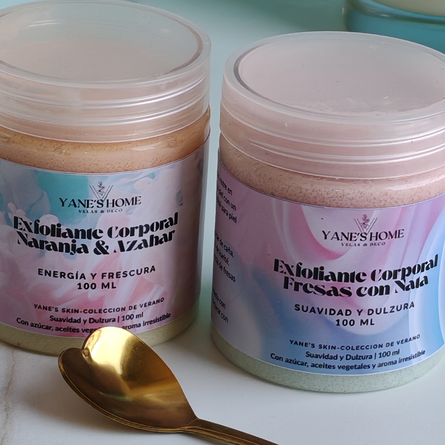 Exfoliante Corporal Fresas con Nata – Exfoliante e Hidratante 100 ml