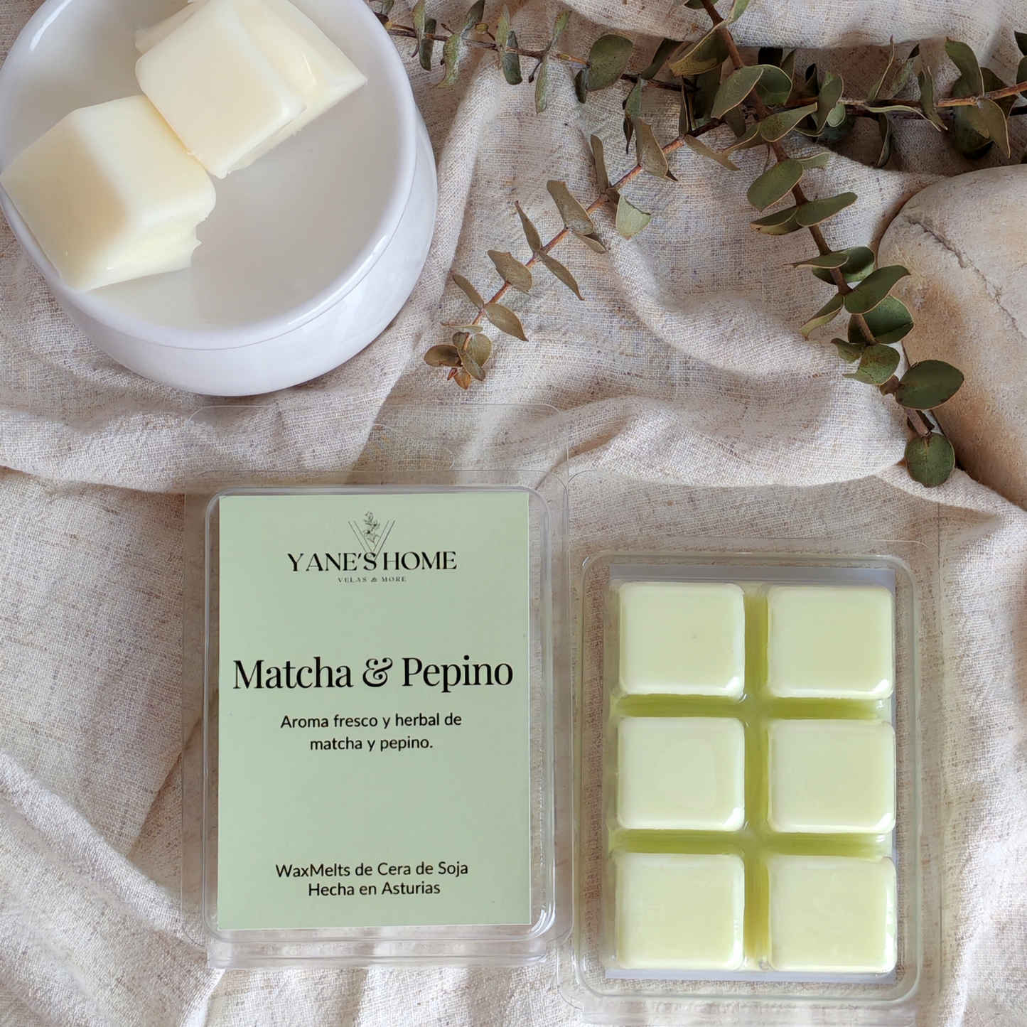 Waxmelt Matcha & Pepino – Colección Sol de Verano